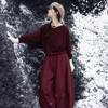 绽放旅行女装872朵/100%珍贵山羊绒圆领百搭连身袖针织长袖毛衣 商品缩略图2
