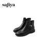 Safiya/索菲娅2024冬季休闲圆头粗跟时尚百搭短靴 SF44116154 商品缩略图4