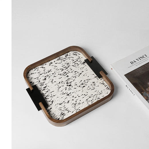 【2款可选】娜家复古实木香薰托盘 商品图0