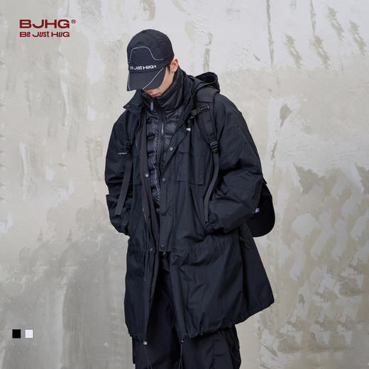 BJHG不计后果中长款风衣外套男秋冬轻薄羽绒内搭潮牌高级情侣套装 商品图0
