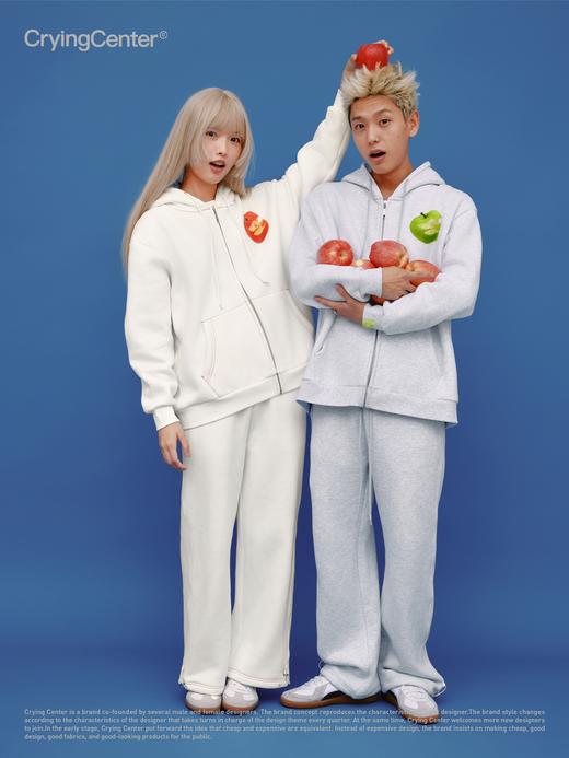 CryingCenter 红苹果青苹果卫衣加绒外套 哭喊中心 商品图6