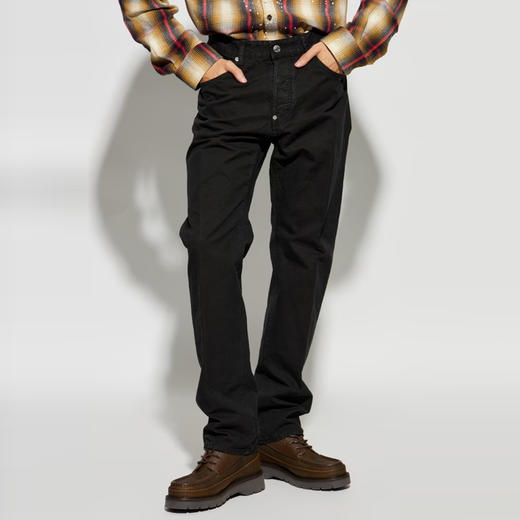 DSQUARED2 男士棉质休闲裤 黑色 S79KA0076 D35106 900 商品图1