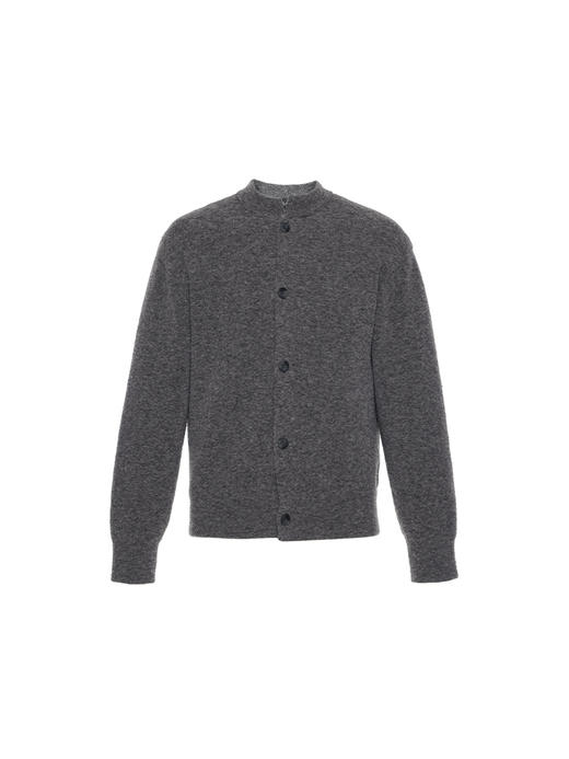 callisto“绒”系列灰色绵羊毛针织衫 商品图0