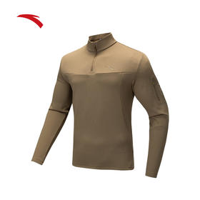 【2XL断码】安踏×中国国家地理丨户外加绒长袖T恤立领半拉链卫衣男152446402【库存有限，如无货将做退款，介意慎拍！】