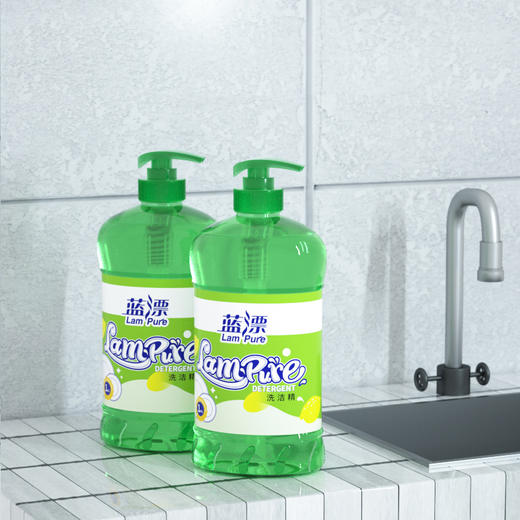 【自营】蓝漂柠檬洗洁精2斤*2瓶装LP-361886 商品图3