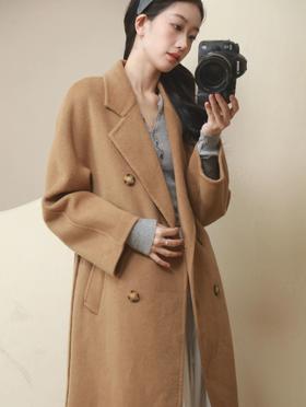 （小眠专属）纯色经典款大衣 B07801【3~7天发货】