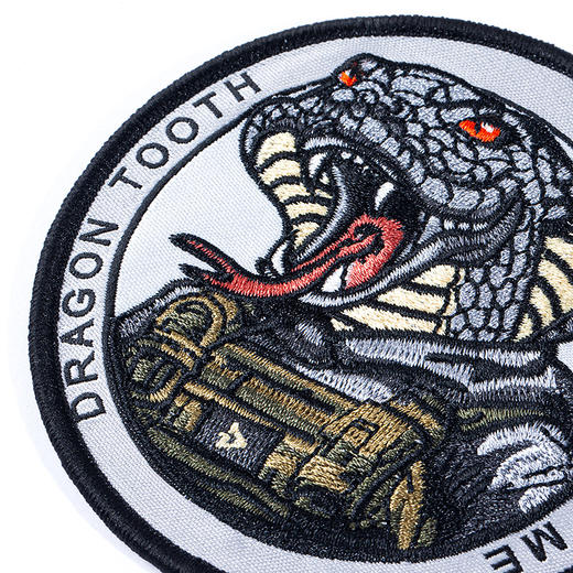 十二生肖战术臂章（蛇）魔术贴章中国元素刺绣战术装备圆形男 商品图2