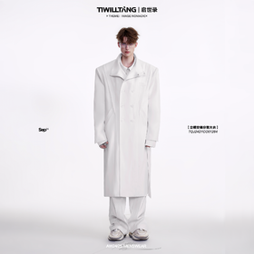 TIWILLTANG启世录“鉴郁结际”立领分割大衣