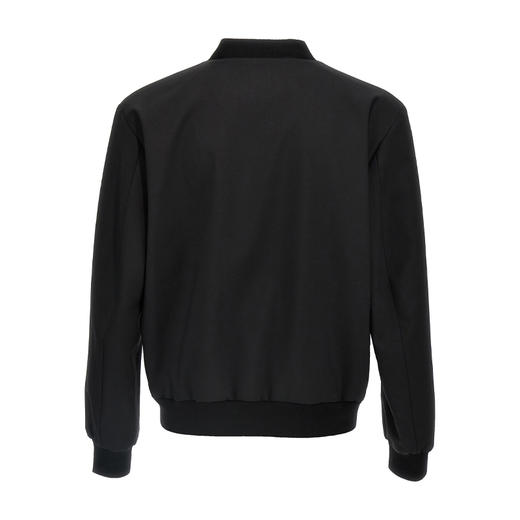 DSQUARED2 男士枫叶徽标贴花羊毛外套 黑色 S74AM1517 S40320 900 商品图1