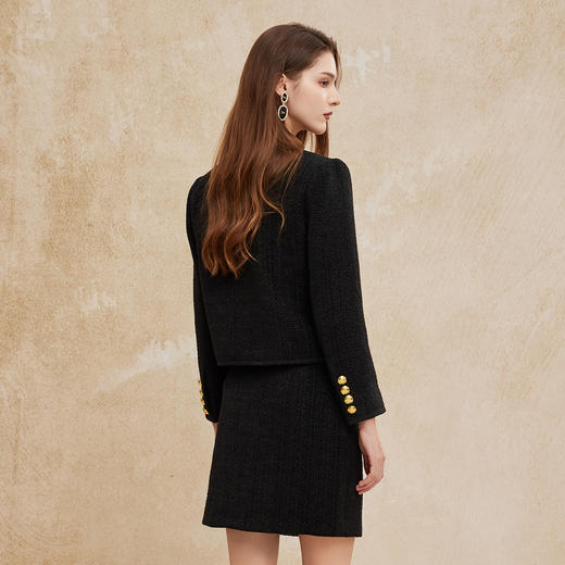 PH111斯尔丽2024新款高级小香风外套搭配短裙俏皮时尚OL约会减龄套装 商品图5