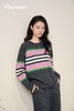 奇威 法式经典条纹圆领针织衫0AF05363 商品缩略图0