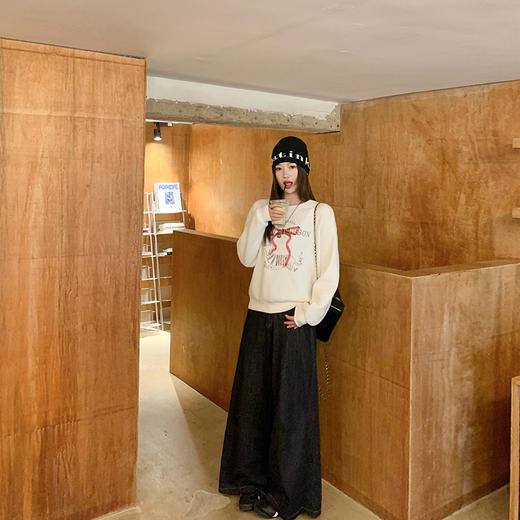 <曾小咸推荐>现货秒杀 ！微信超特价！蝴蝶结加绒卫衣 日常169.99 立减90 秒杀79.99！！ 商品图4