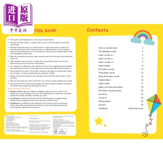 【中商原版】柯林斯易学儿童1 字母练习册 3-5岁 abc Workbook Ages 3-5  学前启蒙 韵律启蒙 英文原版 Collins Easy Learnin 商品图2