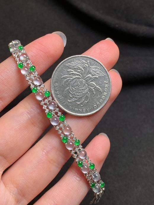 蛋面翡翠手链 商品图4