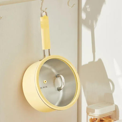 kimscook316不锈钢奶锅|颜值巨美！易清洗易保养，一人食轻松烹饪，不挑灶具，热奶、煮面、熬粥... 商品图0