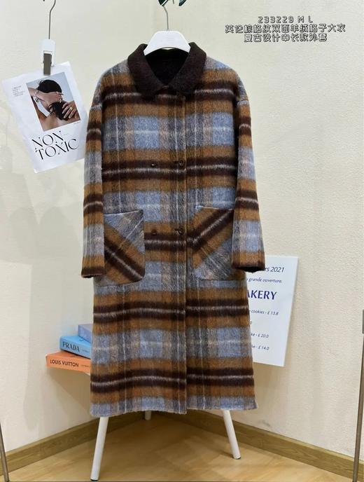 34BAR233229#格子羊绒大衣 商品图0