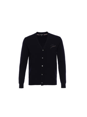 callisto藏青绵羊毛毛衣