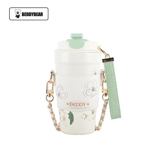 【国内现货】杯具熊心气咖啡保温杯-花间绿（500M） 商品图0