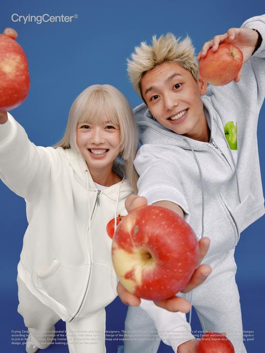 CryingCenter 红苹果青苹果卫衣加绒外套 哭喊中心 商品图4