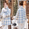 圣诞战袍时尚羽绒服，格子外套配围巾HHYS1399-2 商品缩略图3