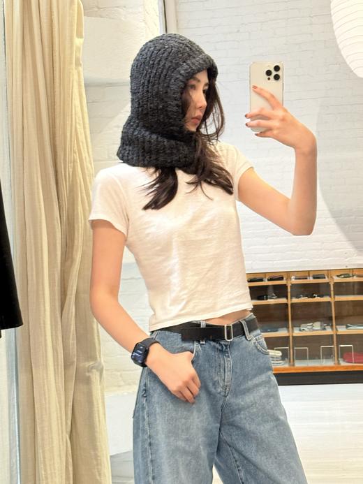 ROMI STUDIO“温暖过冬”绵羊毛混纺粗针巴拉克拉法帽 RW24WP71032 商品图1