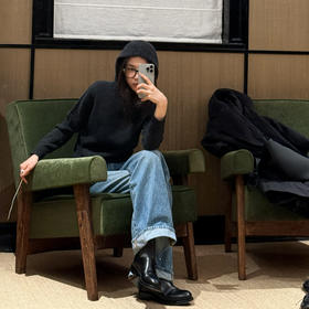 ROMI STUDIO“温暖如初”羊绒羊毛混纺连帽套头针织毛衫RW24WST1265