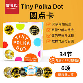 快慢狐 美国MathForLove数学思维游戏儿童TINY POLKA DOT亲子益智玩具圆点卡教具玩具益智玩具幼小衔接数感