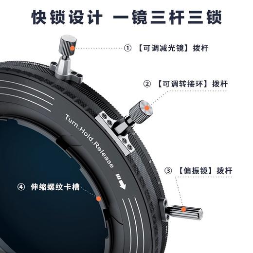 狼族优选丨 H&Y RevoRing 可调ND+CPL +可调口径三合一滤镜二代 商品图1