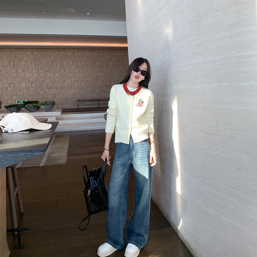 <曾小咸推荐>现货秒杀 ！微信超特价！撞色毛衣开衫 日常189.99 立减100 秒杀89.99！！ 商品图4