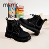 M1&M2儿童童鞋马丁靴女童加绒加厚鞋秋冬英伦风宝宝长筒靴鞋子M112404111 商品缩略图1