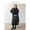 CIMPRESS/西嘉羊毛呢百褶裙女2024新款秋冬知识分子风灰色半身裙(货号:BQ2404058) 商品缩略图3
