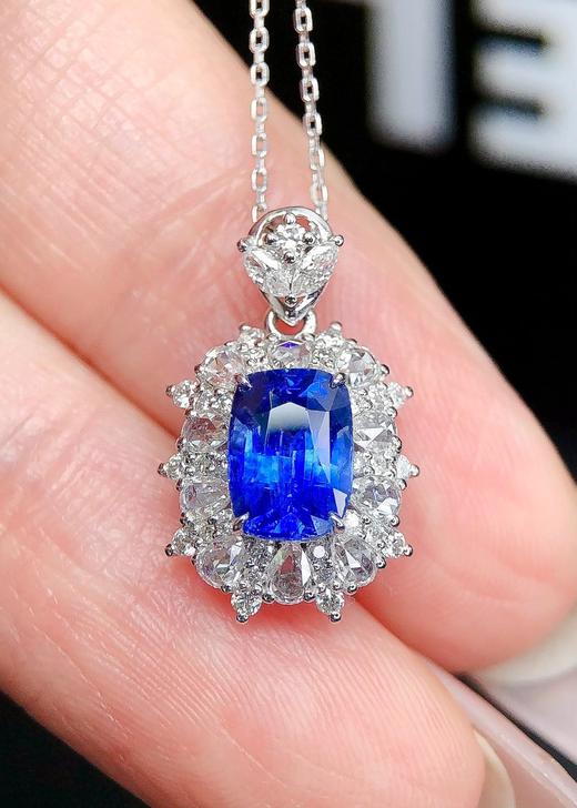 1.82ct刻面蓝宝石吊坠 商品图2