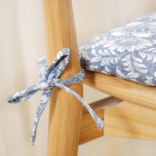 蔓延繁华系列荷叶边椅垫餐椅垫坐垫加厚座垫轻奢高级感家用四季新中式防滑 商品图0