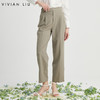 VIVIAN LIU TR2415010梅春女装新款时尚插兜显瘦直筒休闲长裤 商品缩略图0