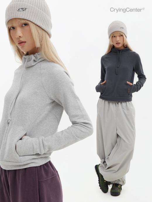 CryingCenter 高领紧身毛巾料长袖卫衣 哭喊中心 商品图0