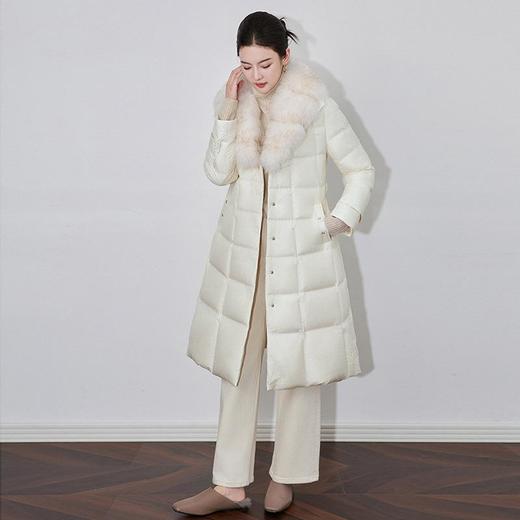 【高货wl】全新升级【铂金会员1029/天猫1389/差价360】(05156) 洛诗琳冬季时尚休闲毛领可拆卸黑色立体爱心暗扣羽绒服 商品图0