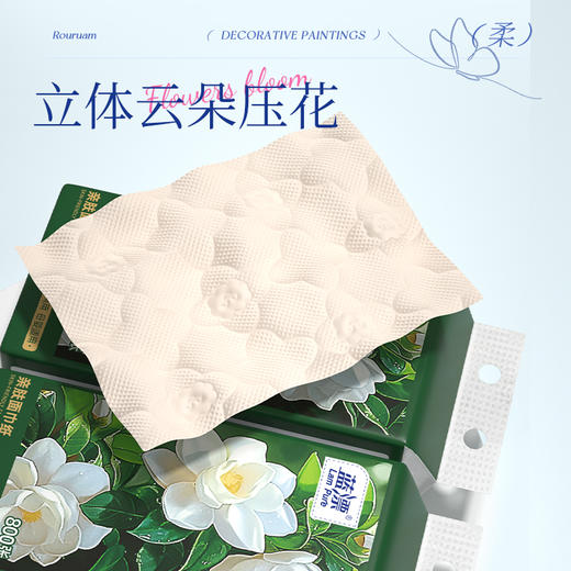 【自营】蓝漂本色悬挂式纸巾抽纸底部挂抽纸*1提餐巾纸卫生纸LP-53898 商品图2