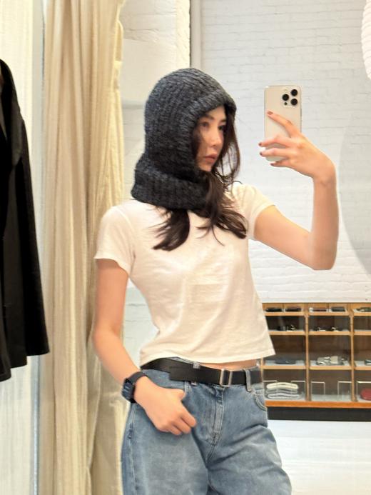 ROMI STUDIO“温暖过冬”绵羊毛混纺粗针巴拉克拉法帽 RW24WP71032 商品图4