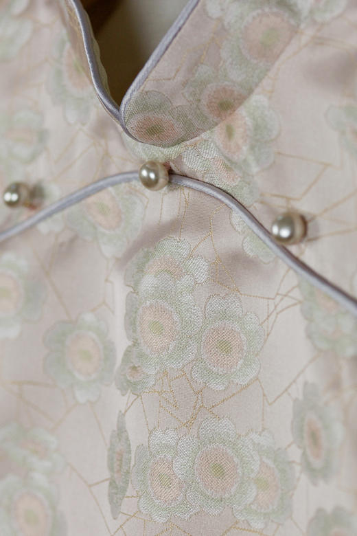 盛唐牡丹|儿童系列|Kids 冰裂梅花纹鸵鸟毛马甲裙 商品图7