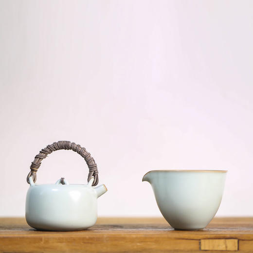 源具造器天青汝瓷公道杯 商品图4