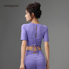 露檬（LUMYOGA）精致蝴蝶节款瑜伽短袖一体杯LUM38013 商品缩略图1