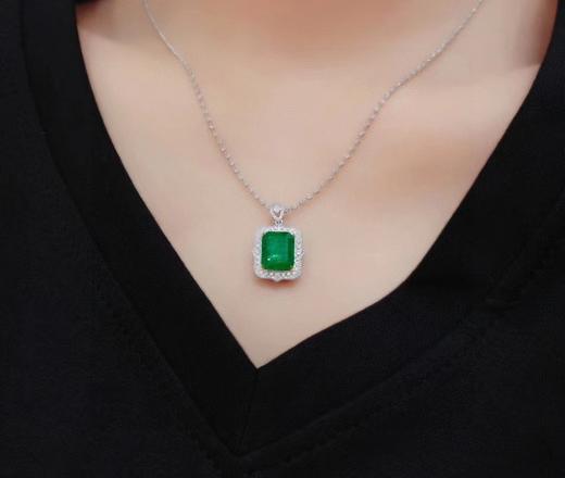 3.2ct刻面祖母绿吊坠 商品图3