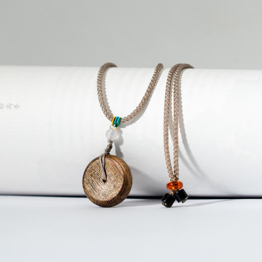 中国沉香文化博物馆 绿奇楠沉香平安扣 挂件 吊坠 商品图5