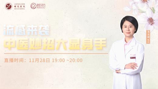 11月28日 | 季亚婕教授 带来科普：流感来袭，中医妙招大显身手 商品图0