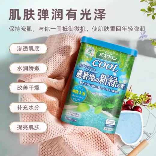 【跨境】Bathclin/巴斯克林浴盐泡澡足浴粉入浴剂清凉避暑胜地清新香草600g 商品图1