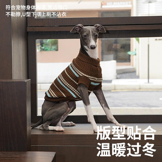zeze细条纹宠物针织毛衣-B 商品图1