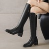 【预售5天】高级感长靴不过膝显瘦粗跟骑士靴秋冬新款英伦风复古高筒靴女DTN&378-55 商品缩略图0