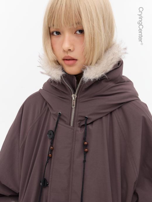 CryingCenter 阿尔法保暖棉毛领风衣 哭喊中心 商品图1