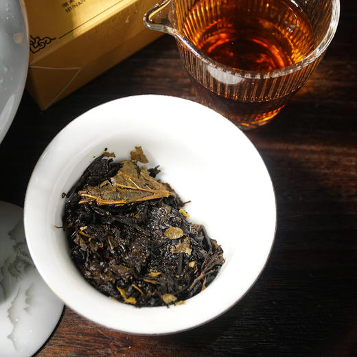 2024桑叶茯茶600g手筑茯砖茶 晋丰厚百年老茶号 桑叶茶安化黑茶 商品图4