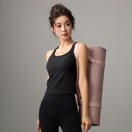 F2023736梵蒂欧（FADDOS）工字背长款瑜伽背心罗纹面料跑步健身撸铁 商品图8